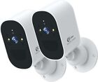 2PK Wireless Battery Camera 4MP Outdoor WiFi Security Camera  System Smart Home