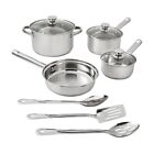 24-Piece Kitchen Cookware Set Pots & Pans Set Non Stick Stainless Steel Home NEW
