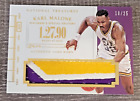 Karl Malone 2014-15 Panini National Treasures Game Used Timelines Patch/25