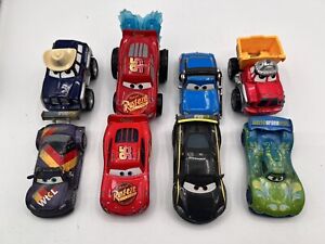 Disney Pixar Cars Lot of 8 Cars - Diecast metal- plastic mixed kinds
