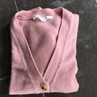 Veronica Beard  Pink Cashmere Sweater Cardigan Size m