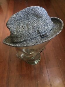 Vintage Christy's & Company Ltd.  100% Laine Wool Collapsible Fedora Hat ~ Small