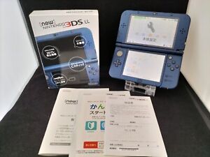 L1864 Ship Free Nintendo new 3DS LL XL console Metallic Blue Japan w/box fx