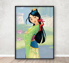Disney Princess Mulan Poster Children's Bedroom Wall Art Print A4 Framed