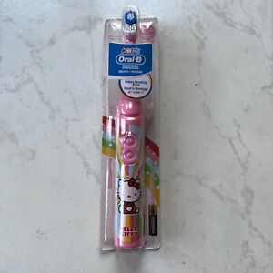Kid's Oral-B Power Toothbrush Pink Hello Kitty Soft Rotating Bristles, Age 3+