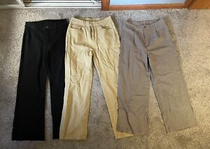 PANTS/JEANS LOT Women’s Size LARGE 8/10 - High Rise Straight & Wide Leg