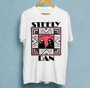 Vintage 90S Steely Dan Rock Band Tour Shirt Cotton White Men S-2345Xl T-Shirt