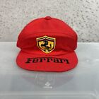 Vintage 90 Ferrari Wool Classic Wool Strap Back Hat Adult Adjustable Red