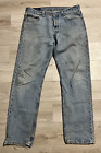 Vintage Levi's 501 Jeans Mens Size 34X30 Button Fly Made In USA Light Wash