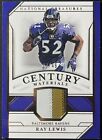 RAY LEWIS 3 Color Patch 2018 National Treasures CENTURY MATERIALS /49 SSP RAVENS