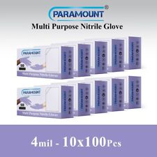 1000 Nitrile Disposable Medical Exam Gloves LARGE 4 Mil. (Latex, Powder Free)