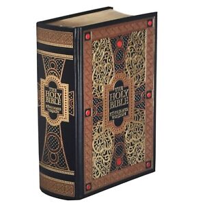 ❤️THE HOLY BIBLE King James Version Gustave Dore illustrated Leather Bound NEW
