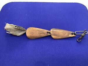 Vintage Acme, Tandem Blade Turkey Feather Lake Trout Trolling Spinner Lure