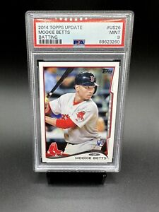 New Listing2014 Topps Update #US-26 Mookie Betts PSA 9 MINT Rookie Card💎💎