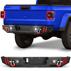 For 2019-2023 Jeep Gladiator JT Rear Bumper w/ LED Lights Sensor Holes +D Rings (For: Jeep Gladiator Rubicon)
