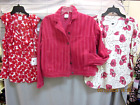 Cabi LOT of 3 Pink Cheeky Topper #4124 Fall 2021 Small NWT + 2 Matching Blouses!