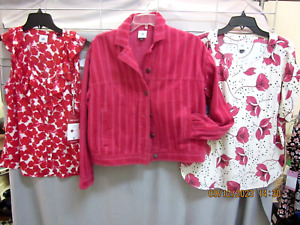 Cabi LOT of 3 Cheeky Topper #4124 Fall 2021 Small NWT + 2 Matching Blouses!