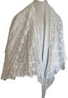 White Lace Shawl, Large Triangle