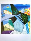 David Hockney Book Plate Print A VISIT WITH CHRISTOPHER and DON SANTA MONICA