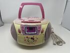 Vintage Hello Kitty CD Boombox VIDEO! Cassette Player AM/FM Radio KT2028A Read