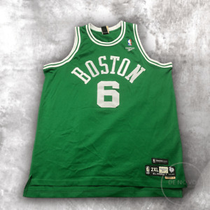 Reebok Boston Celtics Hardwood Classics Bill Russell Jersey #6 Size 2XL