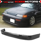 Fits 90-91 Honda CRX Si Only CS Style Coupe Front Bumper Lip Spoiler 2DR PU