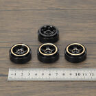 RCAWD Brass Beadlock Wheels and Tires for 1/24 ECX Barrage & RGT & FTX Series