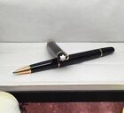New Montblanc Meisterstuck Black Gold-Coated Classique M163 Rollerball Pen