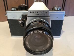 Vintage  Praktica Super TL2 35mm SLR with Pentacon Kamero ProMaster Lens No72657