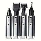 4 in 1 Mens Multifunctional USB Rechargeable Nose and Ear Hair Trimmer for Men