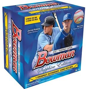 2021 Bowman Sapphire Edition MLB Baseball Hobby Box ✅ Brand New/Sealed Fast Ship