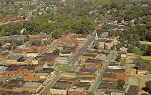 Postcard NC: Aerial View, Newton, North Carolina, Chrome, Unposted, c1960's
