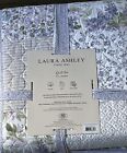 Laura Ashley Nadia Lavender, Blue Floral Patchwork Cotton Full/Queen Quilt Set