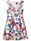 ADRIANNA PAPELL Womens Sleeveless Above The Knee Evening Fit + Flare Dress