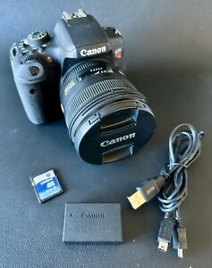 Canon EOS Rebel T6i 24.2 MP Digital SLR Camera With Sigma 50mm Lens