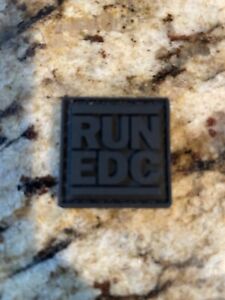 Notorious EDC “RUN EDC” RE Patch - BLACK morale patch 1”1” new in sealed pouch