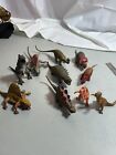 LOT OF 10 Vintage Made In Hong Kong Prehistoric Dinosaur Toy Figures