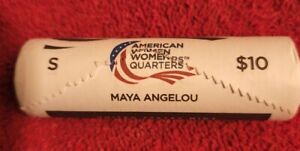One rol of forty (40) 2022 s uncirculated Maya Angelou quarters OBW