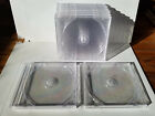 10 CD PLASTIC JEWEL CASES CLEAR FREE SHIPPING!