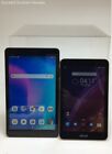 Lot Of 2 Android Tablets Asus Memo Pad 7 & Joy Tab (Tested & Factory Reset)