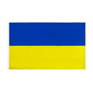 Ukraine National Flag Ukrainian Outdoor House Banner Grommets Quality 3x5 Feet