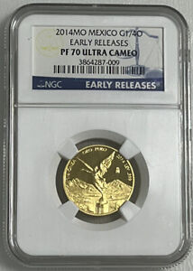 2014Mo Mexico G1/4 Onza Early Releases PF 70 Ultra Cameo