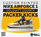 Custom Painted Nike AF1 Colquitt County High School Packers