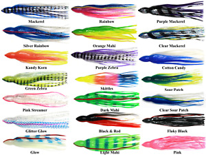 Octopus Trolling Lure UV Replacement Skirt Saltwater Big Game Pick Color/Size