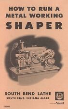 Manual Fits 1954 South Bend Lathe Edition 3 -  How to Run a Metal Working Shaper