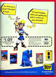 2003 JAK & DAXTER / GRAN TURISMO 3 Video Game = BEST BUY Coupon Promo Print AD