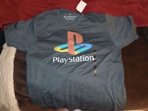 PlayStation T-Shirt - Mens Medium Black Short Sleeve New Sony Gaming