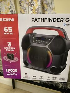 ION Audio Pathfinder Go All-Weather Portable Bluetooth Speaker Water Resistant