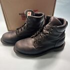 Red Wing Shoes 607 Black Work Boots Made in USA Men's Size 10.5 EE Width