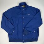 Vintage 1980s IZOD Lacoste Royal Blue Winter Jacket Coat Men's Large 80s